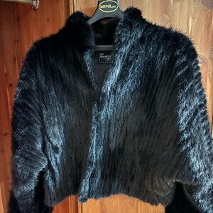 True Vintage Black Fur Jacket